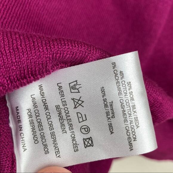 NWT Sandro Silk Blend Light Weight Pink Sweater W/ Criss Cross US 8 - Picture 8 of 10